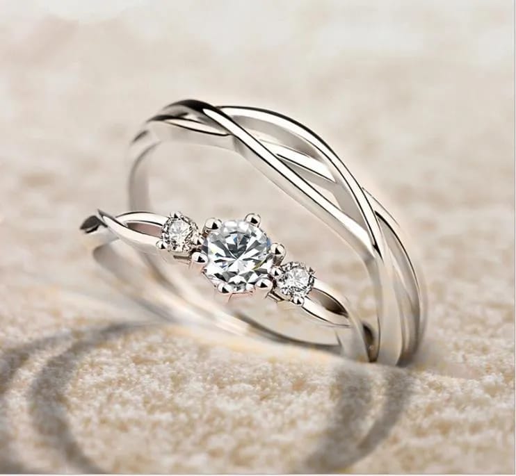 Eternal Promise Couple Ring Set – Symbol of Love &amp; Unity